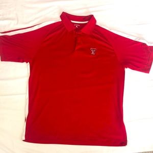 Antigua Texas Tech XL collared polo shirt